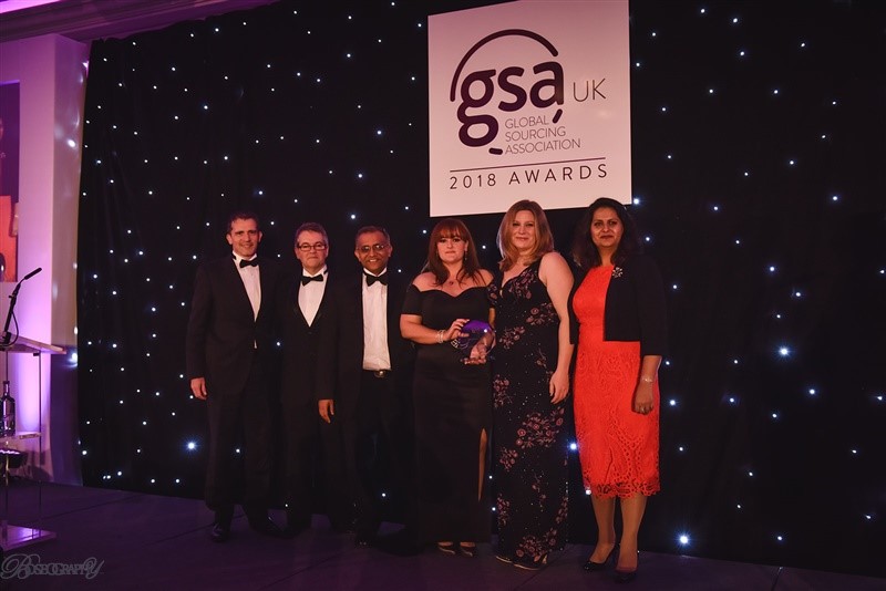 Infosys BPM and EE Ltd win the 2018 GSA UK Excellence in Partnership Award