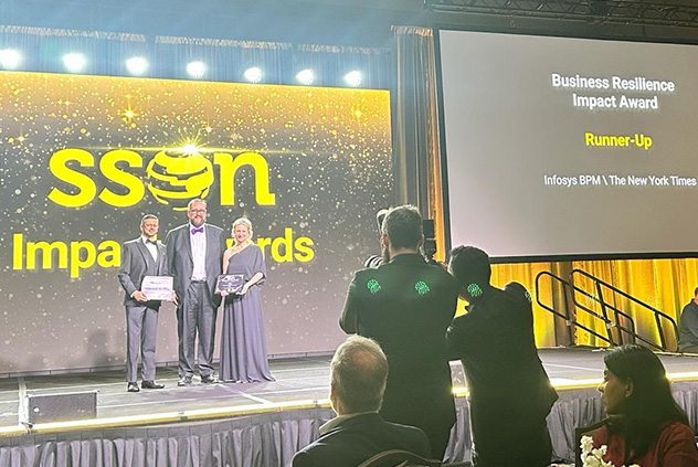 Infosys BPM and The New York Times Company recognised at SSON North America Impact Awards 2024