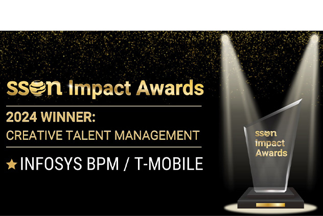 Infosys BPM and T-Mobile won the SSON North America Impact Award 2024