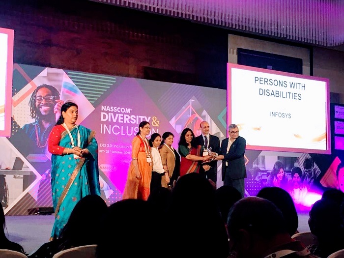 Infosys wins the NASSCOM Corporate Award for Excellence in Diversity and Inclusion 2019