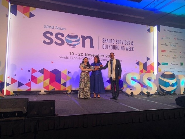 Infosys BPM and EE (BT Group) win the 2019 SSON Asia Impact Award