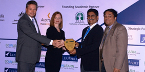 Infosys BPO wins a Gold award in the Corporate University Category at the TISS-LeapVault CLO Awards